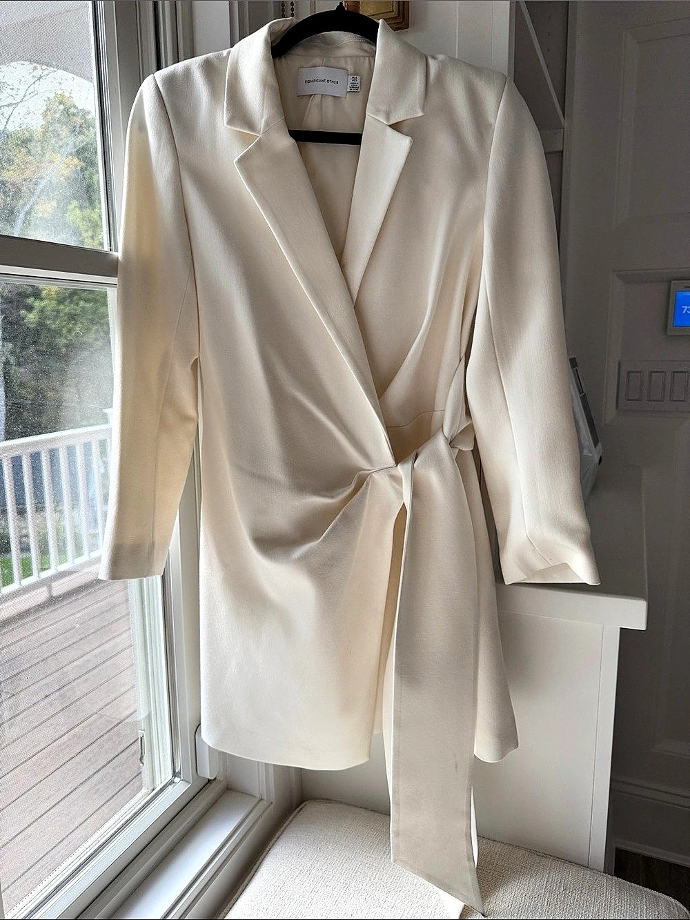 Significant Other Nula Blazer Dress Cream Size 2